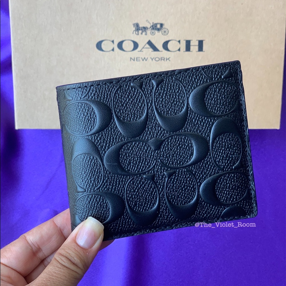 ▪️COACH▪️3-in-1 Signature Coated Canvas Wallet